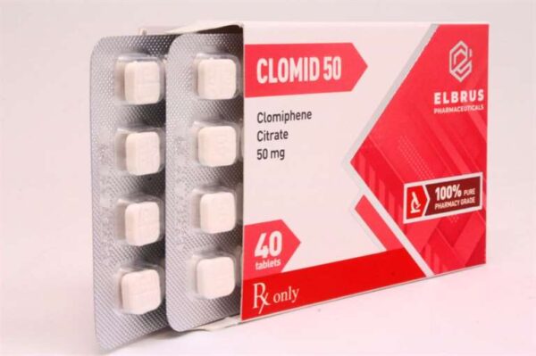 Clomiphene (Clomid) (Elbrus Pharma) (40 Tabletki x 50mg) - obrazek 2